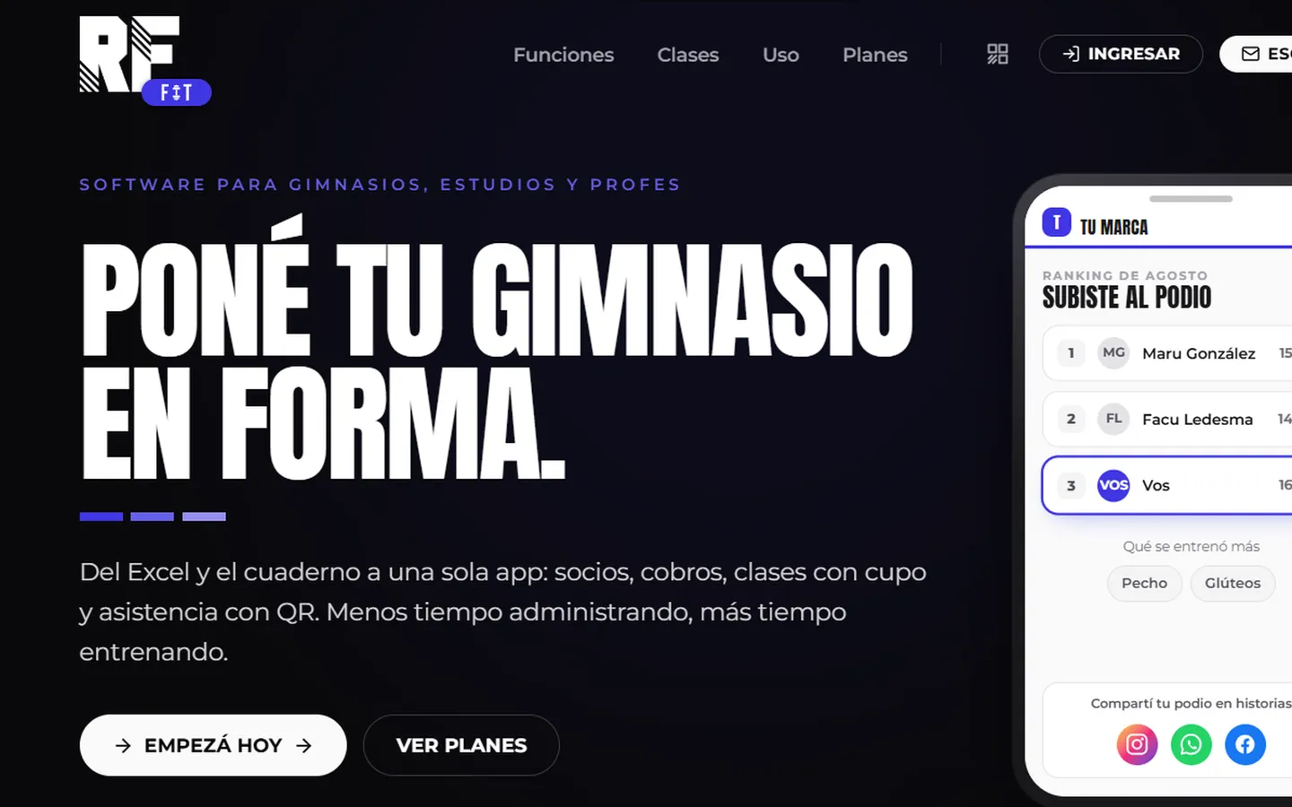 RF FIT — Sitio